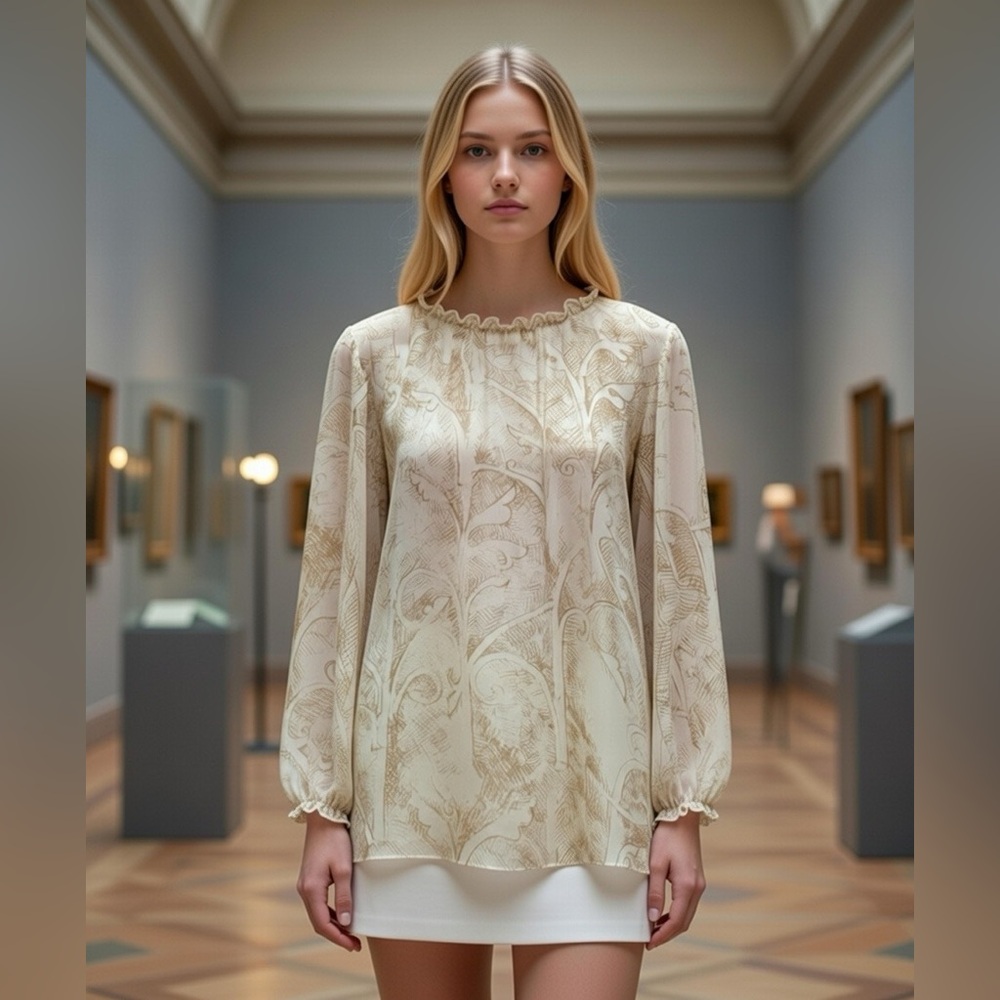 Vintage Jean Paul Gaultier Fuzzi Sheer Blouse